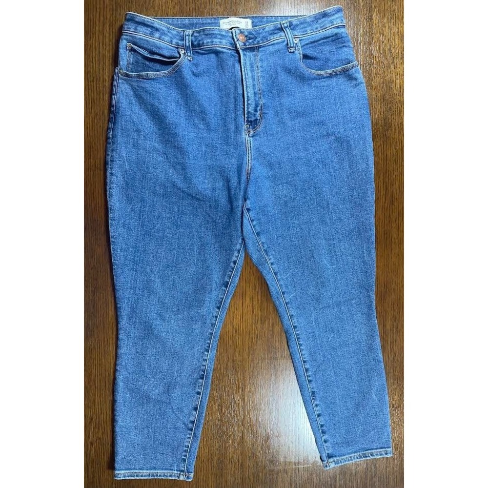 Abercrombie & Fitch Women's Jeans Blue Size 33/16S Super Skinny Ankle High Rise